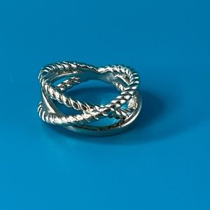 Sterling Silver Open Rope Ring (Yurman inspired)
